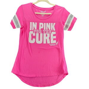 Susan G. Komen Womens T-Shirt Pink Size Medium 100% Cotton Short Sleeve Pullover